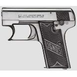 Lignose Einhand-Pistole Mod. 3 A   Kal. 6,35 mm, Nr. 42739. Nummerngleich. Blanker Lauf.