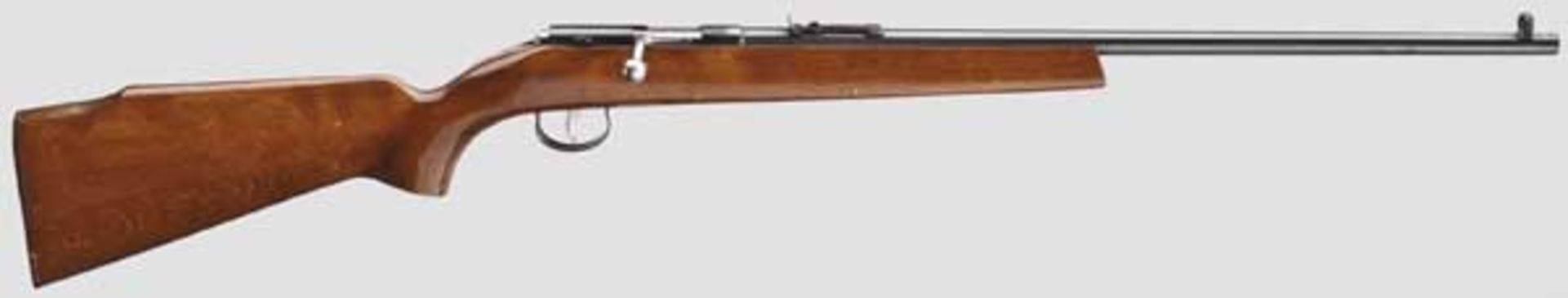 Sportgewehr Anschütz   Kal. .22 l.r., Nr. 476782. Blanker Lauf, Länge 55 cm. Dt. Beschuss.