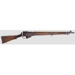 Enfield No. 4 Mk I   Kal. .303 brit., Nr. CA26461A. Nummerngleich. Blanker Lauf. Dt. Beschuss.