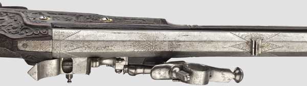 An Austrian de luxe wheellock rifle, Meister der Tierkopfranke (tr. "master of the animal-head - Image 4 of 8