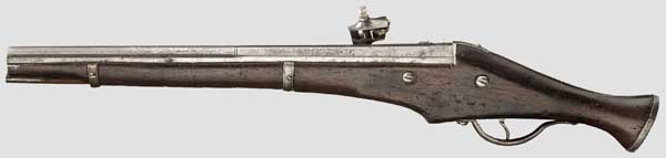 A wheellock pistol, Brescia, 2nd quarter of the 17th century, cavalry   Octagonal barrel, 39.7 cm - Image 2 of 2