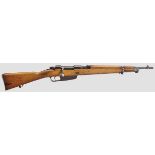 Moschetto Carcano Mod. 1938 TS   Kal. 8 x 57, Nr. 98787. Nummerngleich. Blanker Lauf. Visiersockel