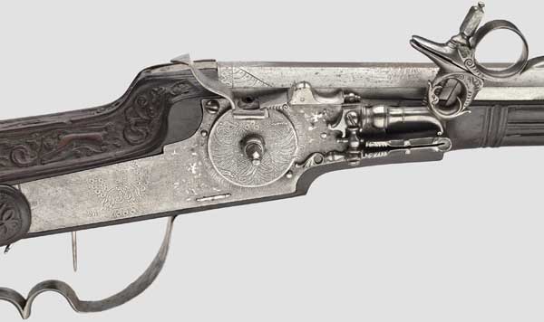 An Austrian de luxe wheellock rifle, Meister der Tierkopfranke (tr. "master of the animal-head - Image 3 of 8