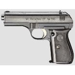 CZ Mod. 27, Code "fnh", mit Tasche   Kal. 7,65 mm, Nr. 314864. Nummerngleich, Lauf ohne Nummer mit