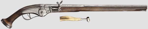 A wheellock pistol, high quality collector's reproduction in the style of the 17th century   Two-