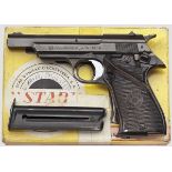 Star Mod. FR, London Police, im Karton   Kal. .22 l.r., Nr. 1209414. Blanker Lauf, Länge 110 mm.