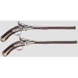 A pair of self-loading flintlock pistols, Bresselli system, Bologna, circa 1700/1710   Slim