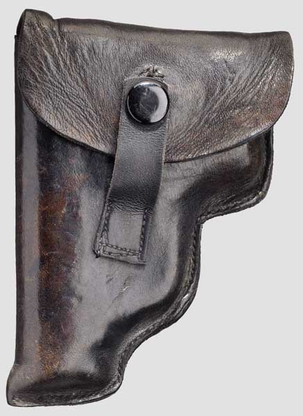 FN Mod. 1906, vernickelt, mit Tasche   Kal. 6,35 mm, Nr. 1017451. Nummerngleich. Blanker Lauf. - Image 2 of 2