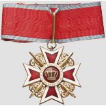 Orden der Krone von Rumänien 1. Modell (1881 - 1932) - Kommandeurkreuz mit Schwertern, Zimmermann-
