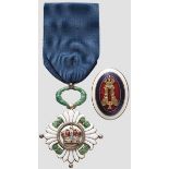 Orden der Krone von Jugoslawien - Offizierskreuz (4. Klasse)   Ordenskleinod des 2. Modells mit