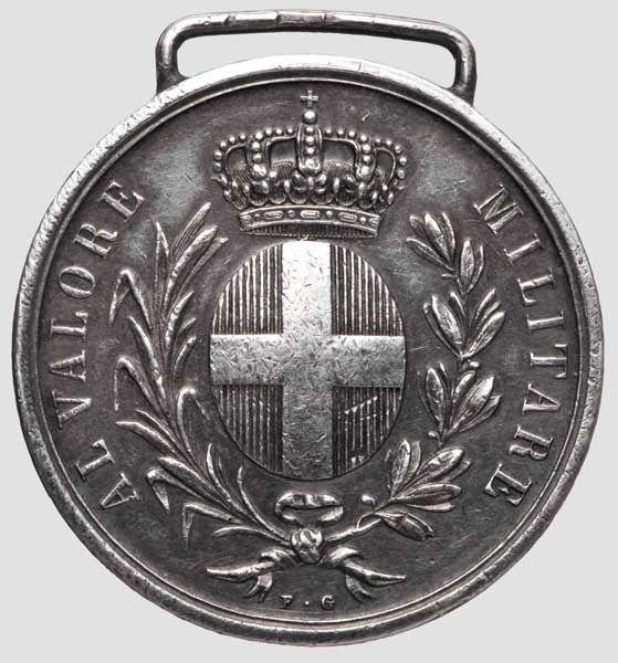 Tapferkeitsmedaille (Medaglia al valore militare) in Silber - Zweiter Unabhängigkeitskrieg 1859   In