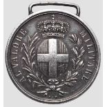 Tapferkeitsmedaille (Medaglia al valore militare) in Silber - Zweiter Unabhängigkeitskrieg 1859   In
