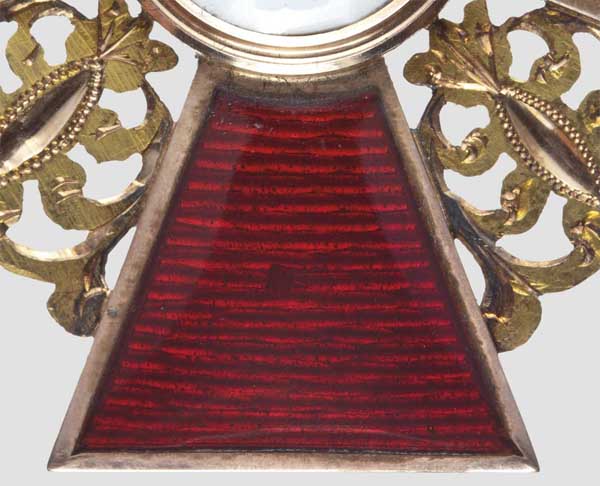 Orden der Heiligen Anna - Kreuz 1. Klasse von 1870   Feinste, in mehrfarbigem Gold gearbeitete - Image 5 of 5