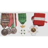 Auszeichnungsgruppe eines Veteranen der Italienischen Unabhängigkeitskriege   Kommandeurkreuz des