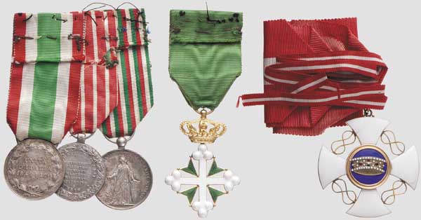 Auszeichnungsgruppe eines Veteranen der Italienischen Unabhängigkeitskriege   Kommandeurkreuz des - Image 2 of 2