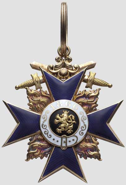 Admiral Hermann Jacobsen - Königreich Bayern - Militär Verdienst-Orden 2. Klasse mit Stern und mit - Image 3 of 8