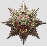 Orden der Eichenkrone (Ordre de la couronne de chêne) - Bruststern der Großkreuze in Steinam-