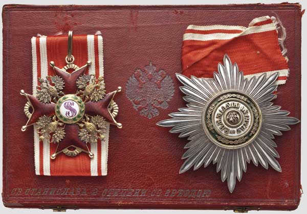 Admiral Hermann Jacobsen - Kaiserreich Russland - Orden des Heiligen Stanislaus - Ordenssatz der