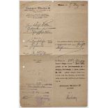 Adolf Hitler - Zahlungsaufforderung für Gerichtskosten der Finanzkasse des Finanzamtes München IV