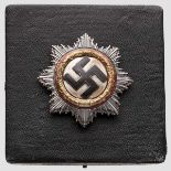 Deutsches Kreuz in Gold, Hersteller Juncker, Berlin Schwere Ausführung mit fünffach vernietetem
