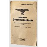 Deutsches Fahndungsbuch von 1939 Herausgeber Reichskriminalpolizeiamt, Berlin, den 1. April 1939.