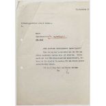 Albert Bormann - Brief des Leiters der "Kanzlei des Führers" und persönlichen Adjutanten Hitlers