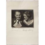 Hermann und Emmy Göring - Portraitfoto mit Weihnachtswidmung 1937 Großformatiges Portraitfoto (16,