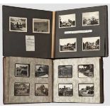 Zwei Fotoalben Pz.Rgt. 31 Erstes Album mit sehr gut beschrifteten Fotos, Generalmajor Fehn mit