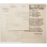 GFM Erhard Milch - drei Autographen 1936 -1940 Schreiben vom 19.12.1936, die Ernennung zum