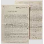 Gottfried Feder - ausführlicher Beschwerdebrief an Adolf Hitler 1928 Zwei Bögen mit Briefkopf "