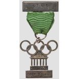 XI. Olympiade 1936 in Berlin - Abzeichen für den Stab In Bronze gefertigtes Abzeichen "