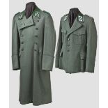 Uniformensemble staatlicher Forstdienst Ein Rock für einen Oberforstmeister und ein Mantel für einen