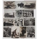 90 Pressefotos - Russlandfeldzug 1942 - 1944 Viele Kampffotos. Maße 18 x 13 cm. Sehr interessante