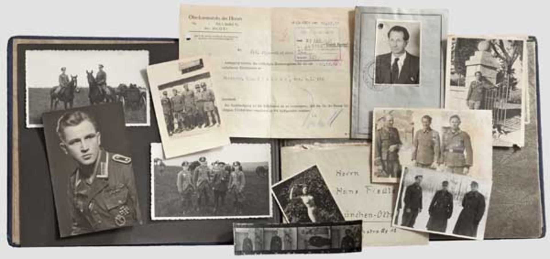 Ritterkreuzträger Hans Fiedler - Fotoalbum, Dokumente - 118. Jäger-Division Der Rittmeister Hans