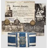 Gruppe Auszeichnungen und Ansichtskarten Freikorps bzw. Einwohnerwehren Bayern Medaille, Buntmetall,