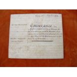 VELLUM DEED OF CONVEYANCE 1836.  An interesting property transaction deed dated November 1836 for