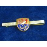 CLAN McPHERSON SILVER TIE CLIP.  A silver and enamel tie clip for a member of the Scottish Clan of