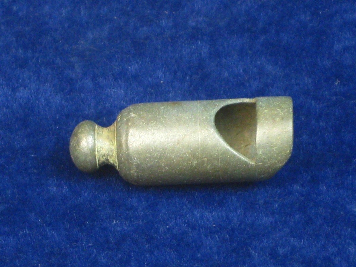 C17th PEWTER WHISTLE. Found in London a small pewter whistle, 1 ½ inches long in excellent condition