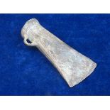BRONZE AGE SOCKETED AXE-HEAD.   Measuring  3 ¾ inches in length, a cast bronze axe head