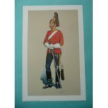 A set of six prints after Malcolm Greensmith depicting soldiers in uniform from various regiments,