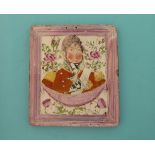 1822 George IV’s Visit to Scotland: a rare rectangular pottery plaque moulded with a portrait within