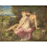 Charles Adolphe Richard-Cavaro (1819-?), Genre- u. Historienmaler, junges Paar (Venus undMars) in