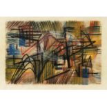 Fred Thieler (1916-1999), frühe Arbeit unter dem Einfluss von Hans Hartung, den Thieler zuBeginn der