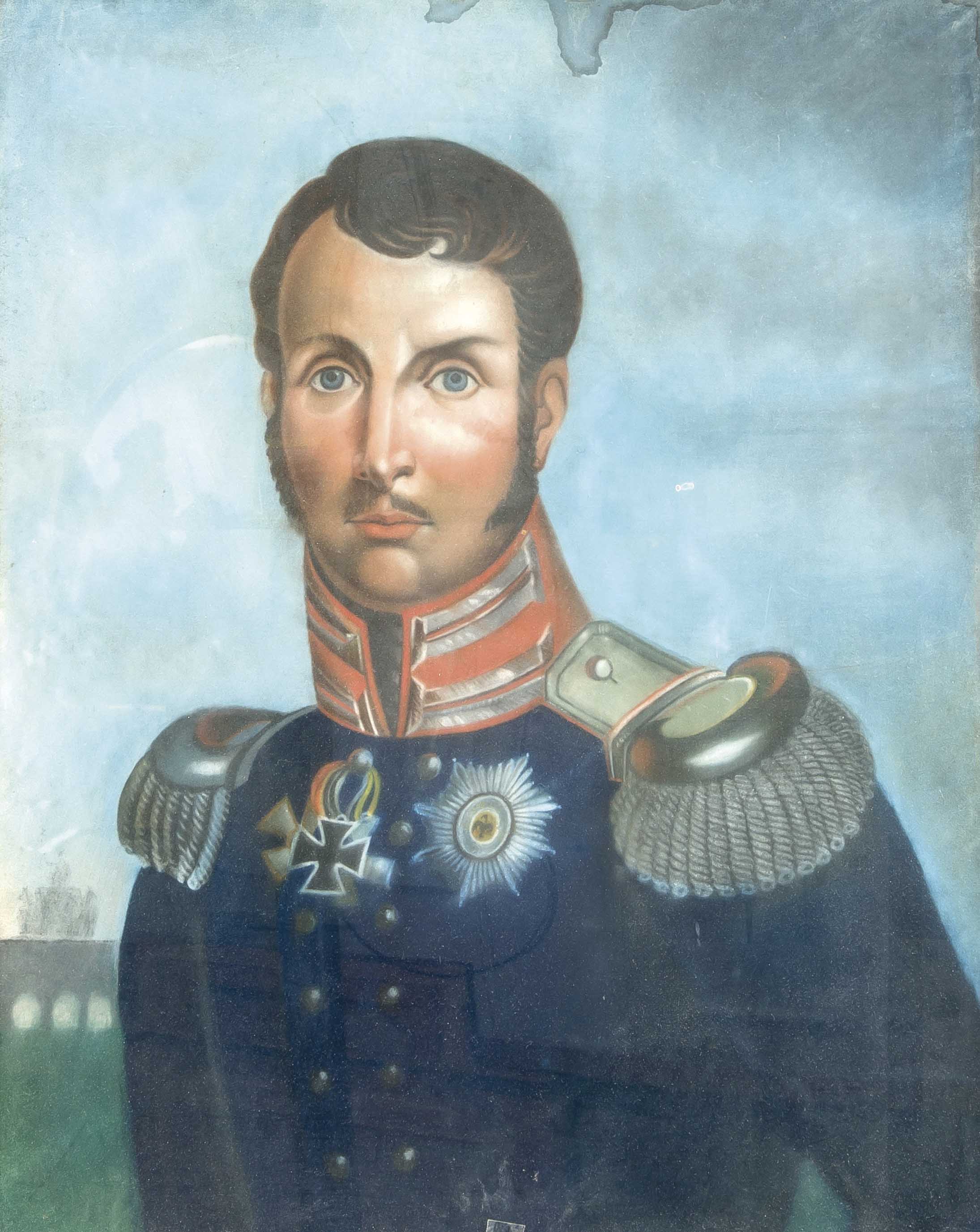 Anonymer Maler d. 19. Jh., Portrait von Friedrich Wilhelm III. nach dem Gemälde vonGebauer,