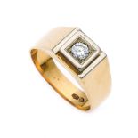 Brillant-Ring GG/WG 585/000 mit einem Brillanten 0,30 ct TW/SI, RG 66, 12,9 gMindestpreis: 200 EUR