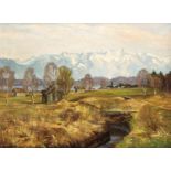 Edmund Senft (1888-?), Münchener Maler, studierte seit 1919 an der dortigen Akademie,'Vorfrühling im