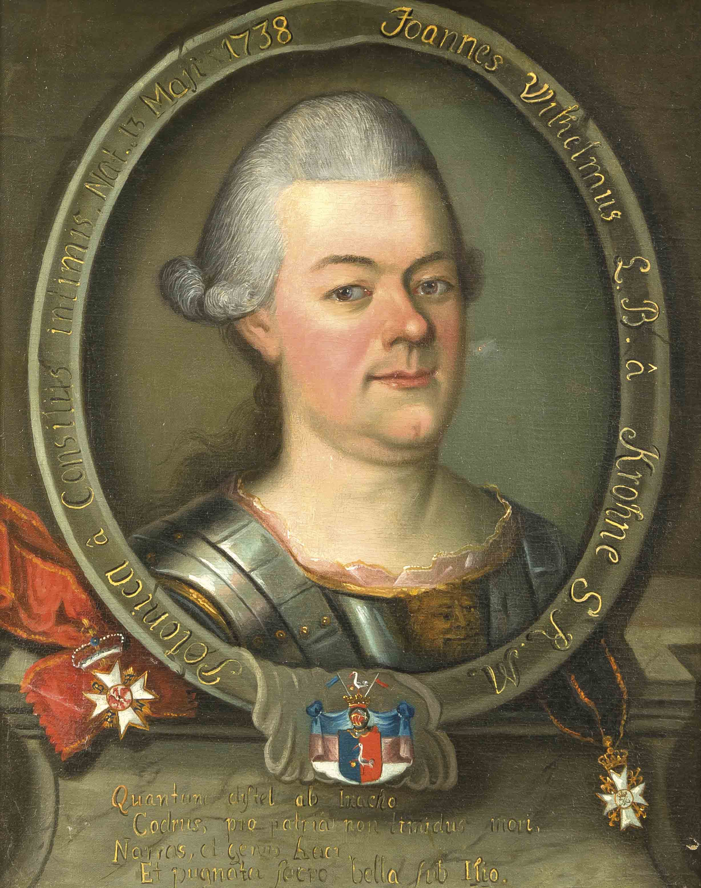 Bildnismaler des 18. Jh., Portrait des Johann Wilhelm Franz Freiherr von Krohne(1737-1787), Edelmann