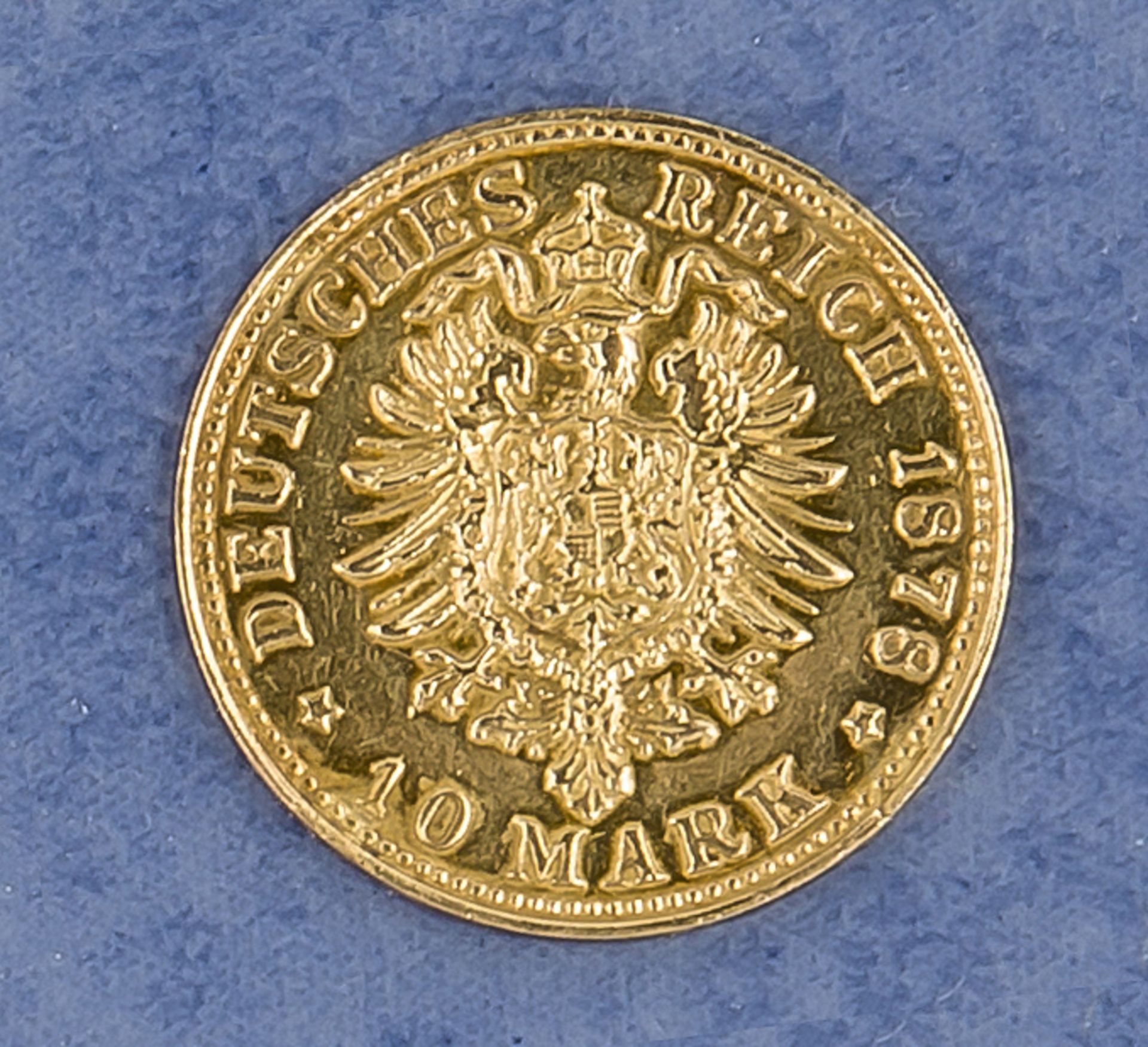 10 Mark Bayern 1878 D, ssMindestpreis: 150 EUR