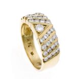 Brillant-Ring GG 750/000 mit Brillanten, zus. 0,76 ct TW/VS, RG 49, 4,9 gMindestpreis: 280 EUR