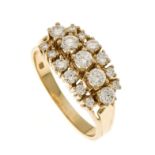 Brillant-Ring GG 585/000 mit Brillanten, zus. 0,90 ct W/SI, RG 58, 5,0 gMindestpreis: 300 EUR